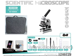 Professional Microscope Metal Objective Lens - Mobile Caliper 40X-16000X included battery