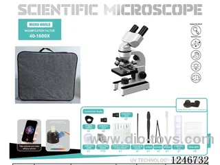 Professional Microscope Metal Objective Lens - Mobile Caliper 40X-1600X included battery