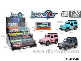1:36 pull back metal car