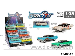 1:36 pull back metal car
