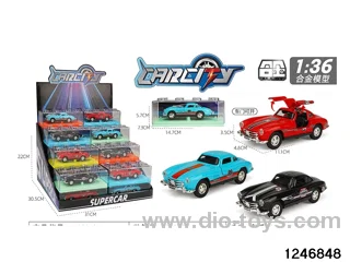1:36 pull back metal car