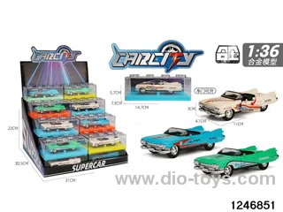 1:36 pull back metal car