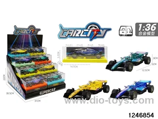 1:36 pull back metal car with iridescent color