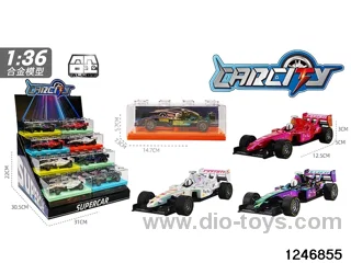1:36 pull back metal car with iridescent color