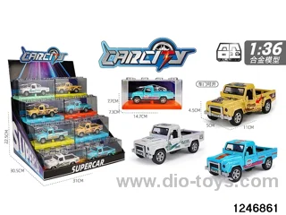 1:36 pull back metal car with iridescent color