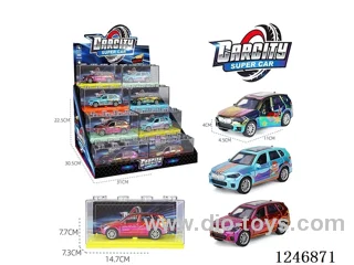 1:36 pull back alloy car 24PCS 3 colors mixed