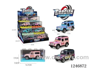 1:36 pull back alloy car 24PCS 3 colors mixed