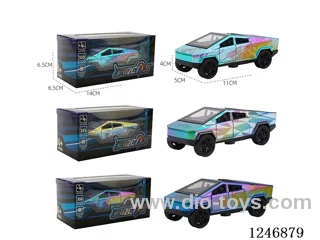 1:36 pull back alloy car 3 colors mixed