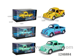 1:36 pull back alloy car 3 colors mixed