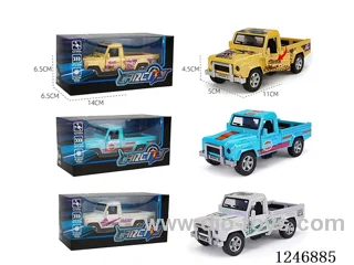 1:36 pull back alloy car 3 colors mixed