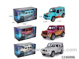 1:36 pull back alloy car 3 colors mixed