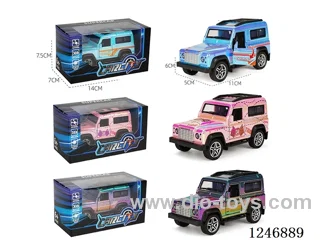 1:36 pull back alloy car 3 colors mixed