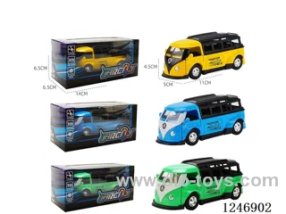 1:36 pull back alloy car 3 colors mixed