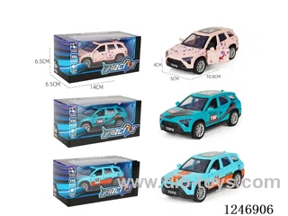 1:36 pull back alloy car 3 colors mixed