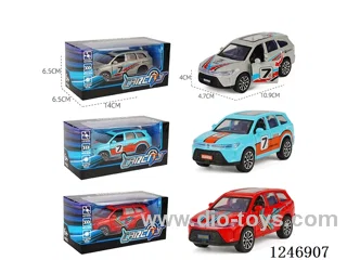 1:36 pull back alloy car 3 colors mixed