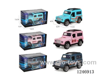 1:36 pull back alloy car 3 colors mixed