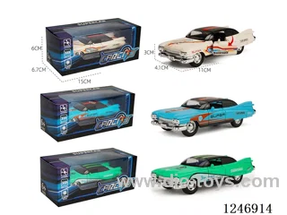 1:36 pull back alloy car 3 colors mixed