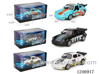 1:36 pull back alloy car 3 colors mixed