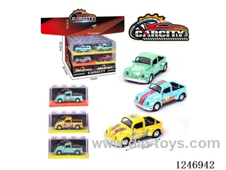 1:36 pull back alloy car 24PCS 3 colors mixed