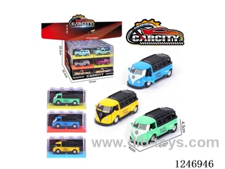 1:36 pull back alloy car 24PCS 3 colors mixed