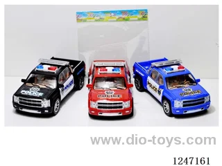 inertia police car 3 colors mixed