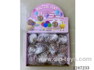 6.0 Colourful Beads Grape Ball Squishy 12PCS