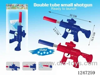 Inflatable water pistol, 2-colour mix (with pack of water pistols)