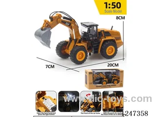 Lighted Alloy Bulldozer included battery