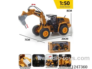 Lighted Alloy Bulldozer included battery
