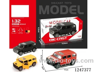 1:32 pull back alloy car 2 openable door