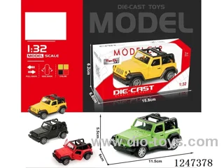 1:32 pull back alloy car 2 openable door