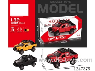 1:32 pull back alloy car 2 openable door