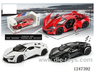 1:24 pull back Alloy Model Lycra 5 door open  W L/M included battery