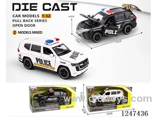 1:32 pull back alloy car 4 doors openable W L/M