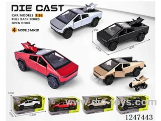1:36 pull back alloy car 3 doors openable W L/M