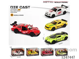 1:43 pull back alloy car openable door
