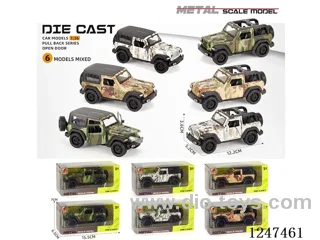 1:36 pull back alloy car 3 doors openable W L/M