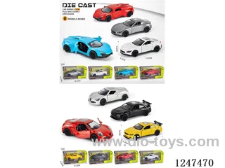 1:36 pull back alloy car openable door