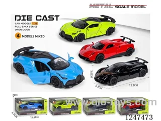 1:36 pull back alloy car openable door W L/M