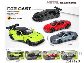 1:36 pull back alloy car openable door