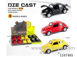 1:32 pull back alloy car 4 doors openable 12PCS W L/M