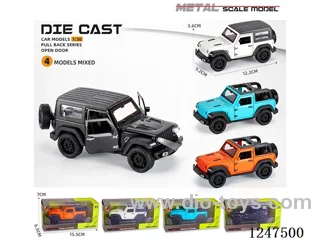 1:36 pull back alloy car 3 doors openable
