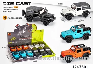 1:36 pull back alloy car 3 doors openable 12PCS W L/M