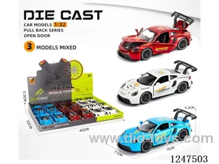 1:32 pull back alloy car 4 doors openable 12PCS W L/M