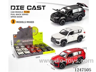 1:32 pull back alloy car 4 doors openable 12PCS W L/M