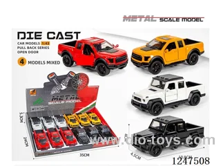 1:43 pull back alloy car openable door