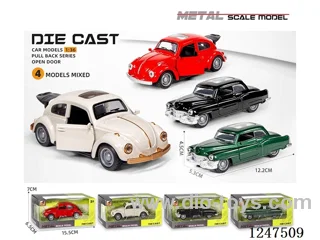 1:36 pull back alloy car 3 doors openable W L/M