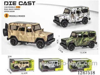 1:36 pull back alloy car 3 doors openable W L/M