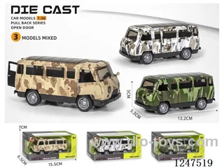 1:36 pull back alloy car 3 doors openable W L/M