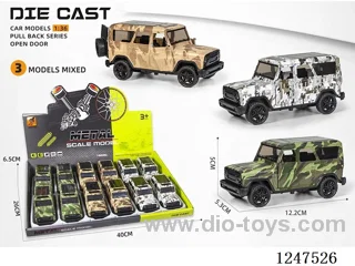 1:36 pull back alloy car 3 doors openable 12PCS W L/M